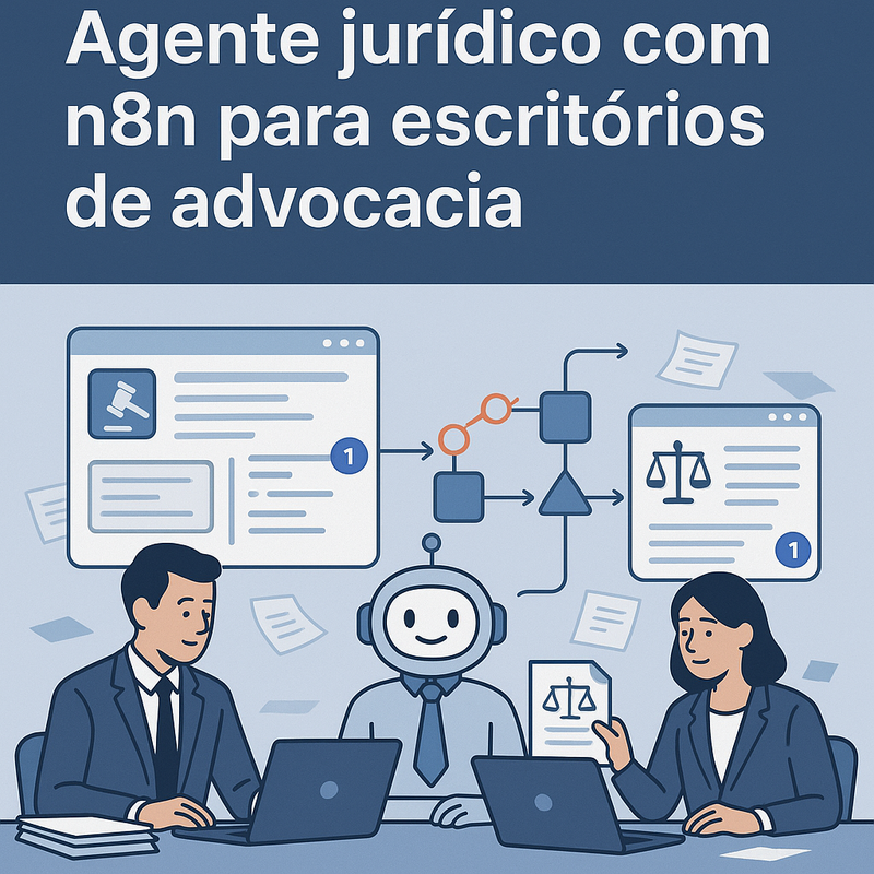 Uma imagem sobre Agente jurídico com n8n para escritórios de advocacia
