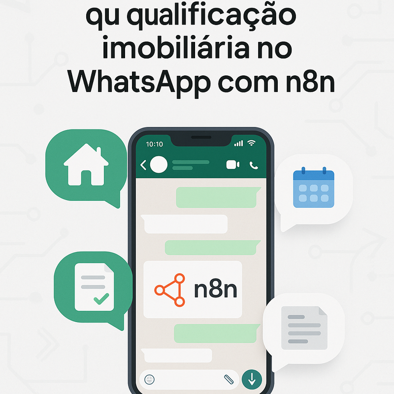Uma imagem sobre Agente de qualificação imobiliária no WhatsApp com n8n