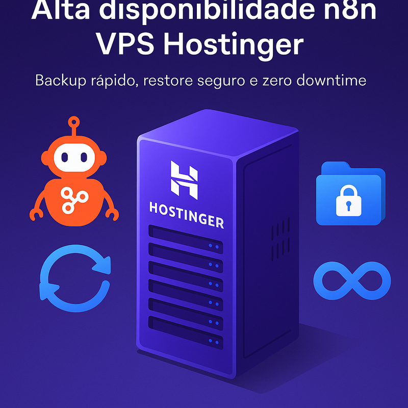 Uma imagem sobre Alta disponibilidade n8n VPS Hostinger: backup e zero downtime