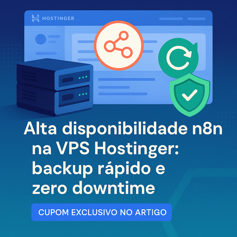 Uma imagem sobre Alta disponibilidade n8n VPS Hostinger: backup rápido
