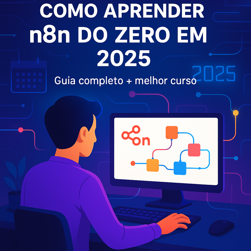 Uma imagem sobre Como aprender n8n do zero em 2025: guia completo