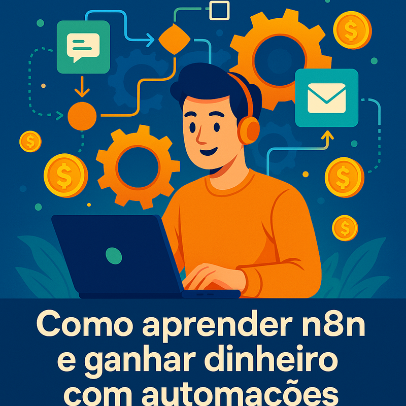 Como aprender n8n e ganhar dinheiro com automações: passo a passo