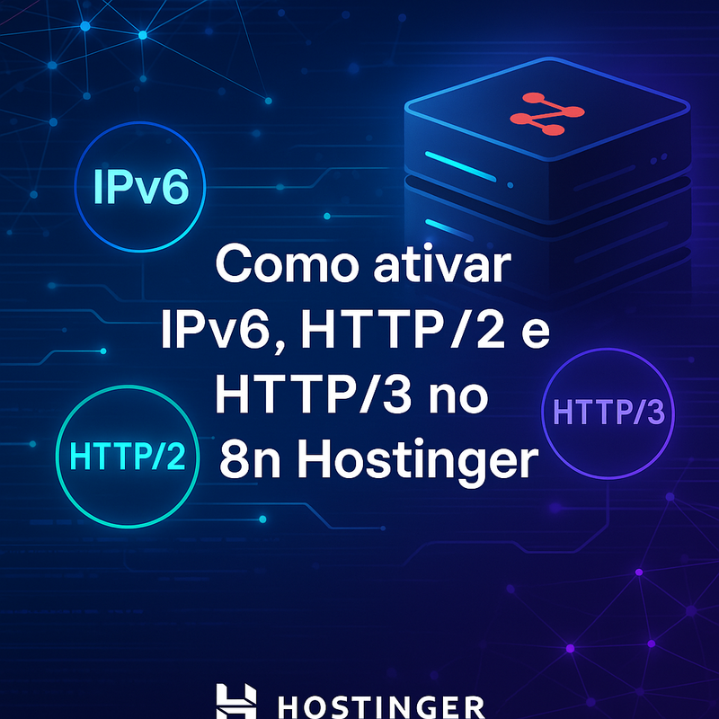 Uma imagem sobre Ativar IPv6, HTTP/2 e HTTP/3 no n8n VPS Hostinger