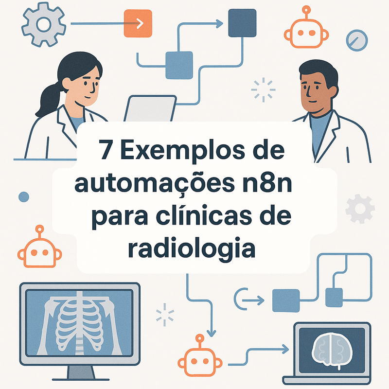 Uma imagem sobre 7 automações n8n para clínicas de radiologia