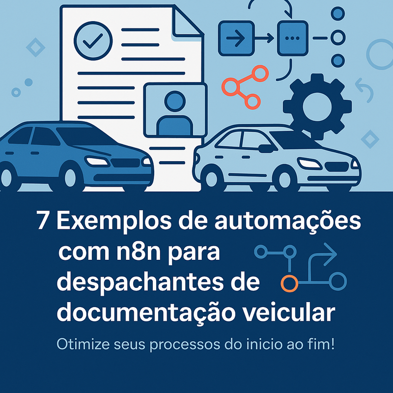 Uma imagem sobre 7 automações com n8n para despachantes veiculares