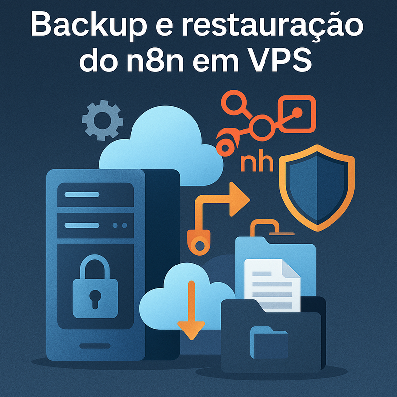 Uma imagem sobre Backup e restauração do n8n em VPS: guia seguro