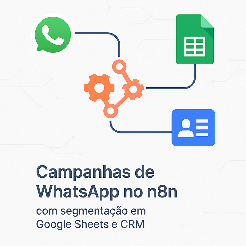 Uma imagem sobre Campanhas de WhatsApp no n8n com segmentação Sheets/CRM