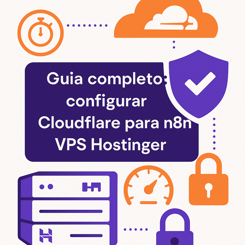 Uma imagem sobre Configurar Cloudflare para n8n VPS Hostinger com segurança