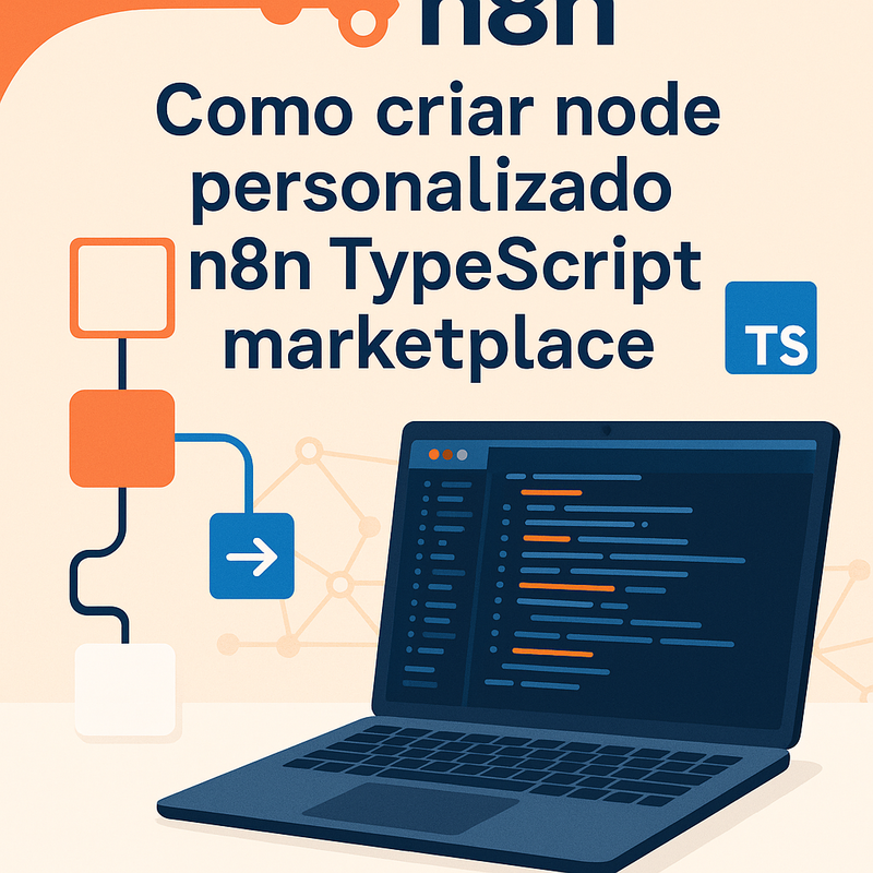 Uma imagem sobre Como criar node personalizado n8n TypeScript marketplace