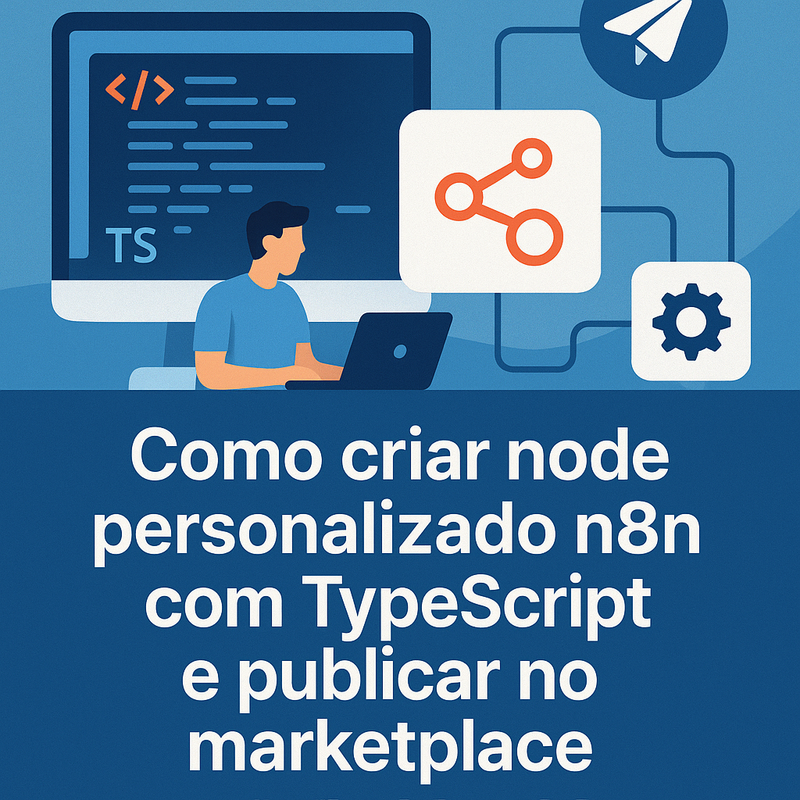 Uma imagem sobre Como criar node personalizado n8n TypeScript e publicar