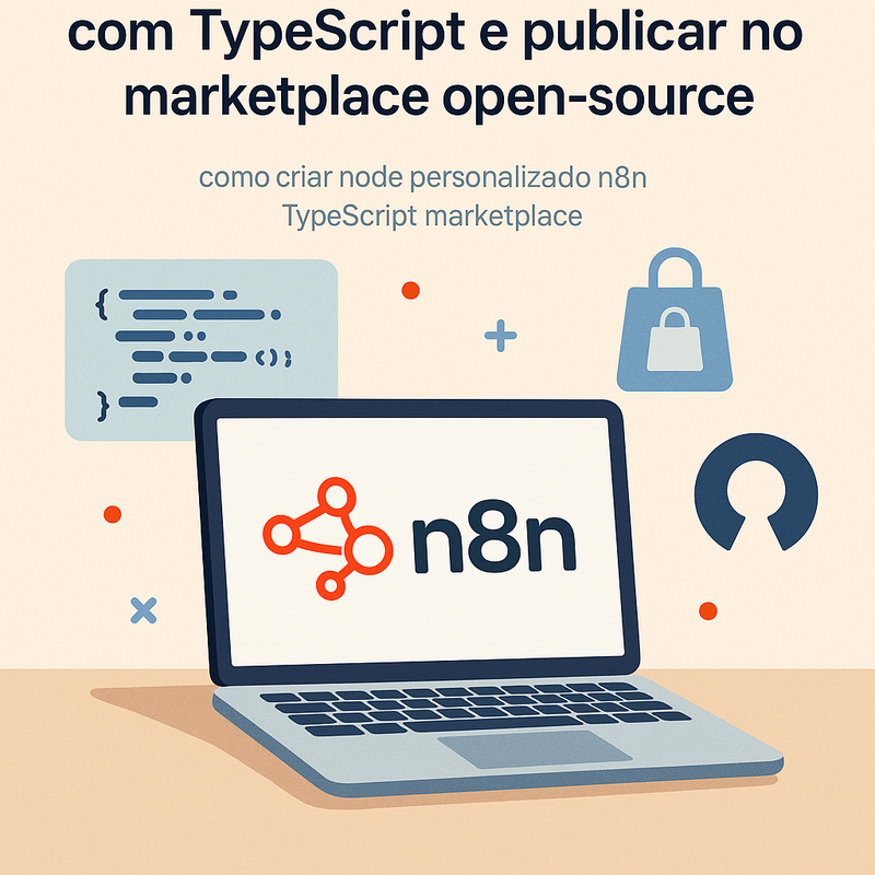 Uma imagem sobre Como criar node personalizado n8n TypeScript marketplace