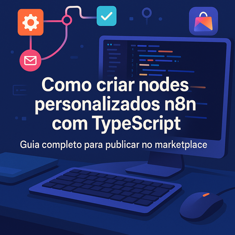 Uma imagem sobre Como criar nodes personalizados n8n TypeScript marketplace