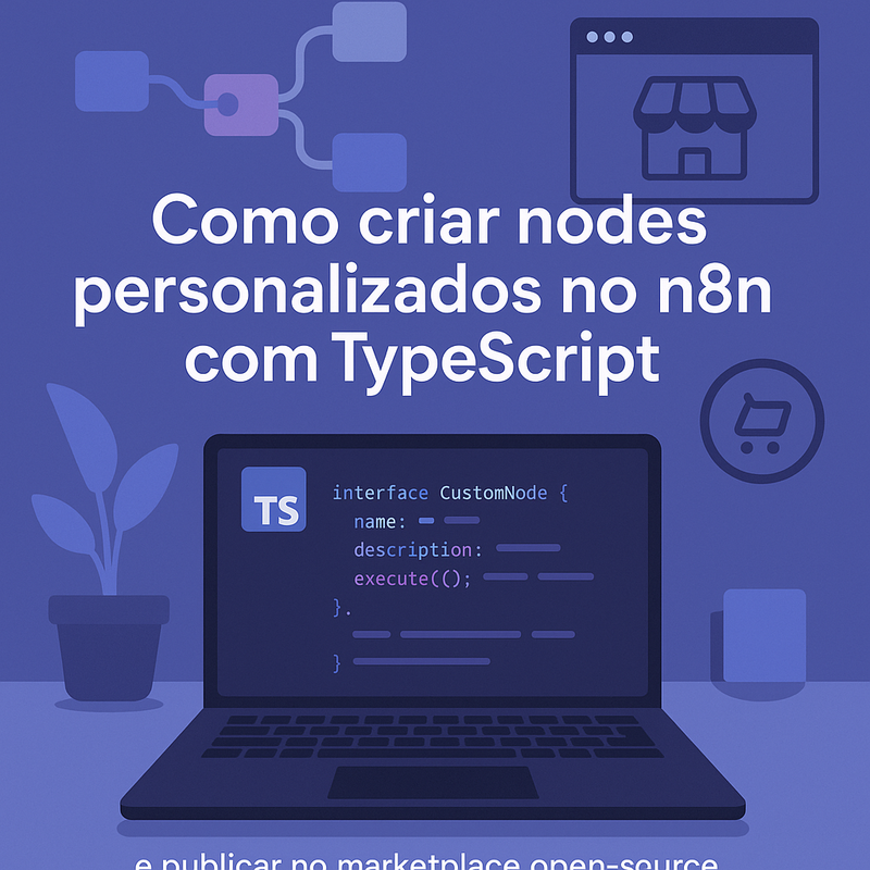 Como criar nodes personalizados no n8n com TypeScript e publicar no marketplace open-source