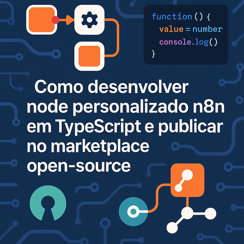 Uma imagem sobre Desenvolver node personalizado n8n TypeScript marketplace