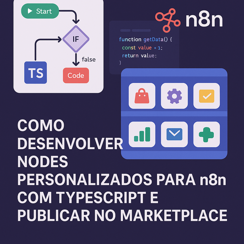 Uma imagem sobre Desenvolver nodes personalizados n8n TypeScript marketplace