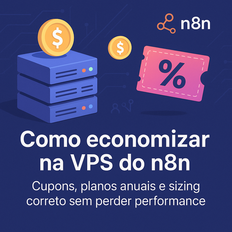 Uma imagem sobre Como economizar na VPS do n8n com cupons e sizing