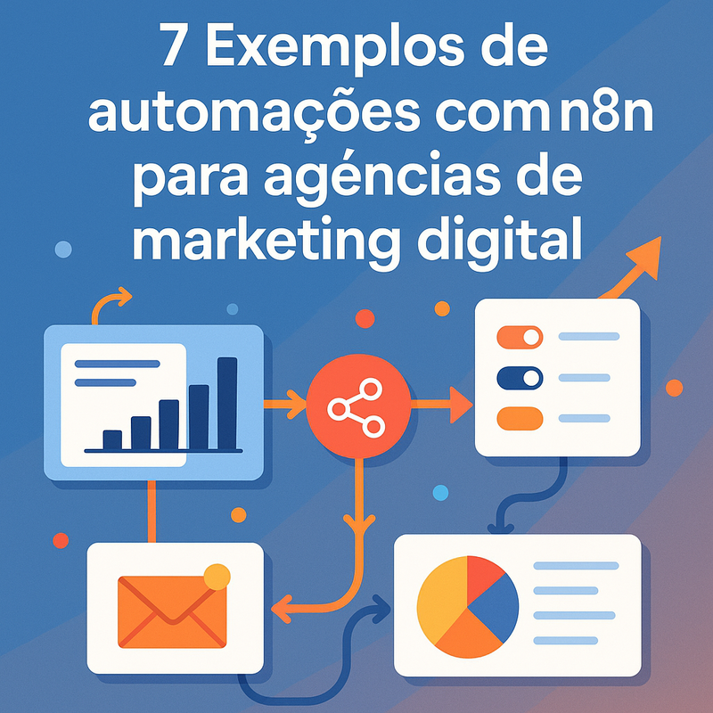 Uma imagem sobre 7 automações com n8n para agências de marketing digital