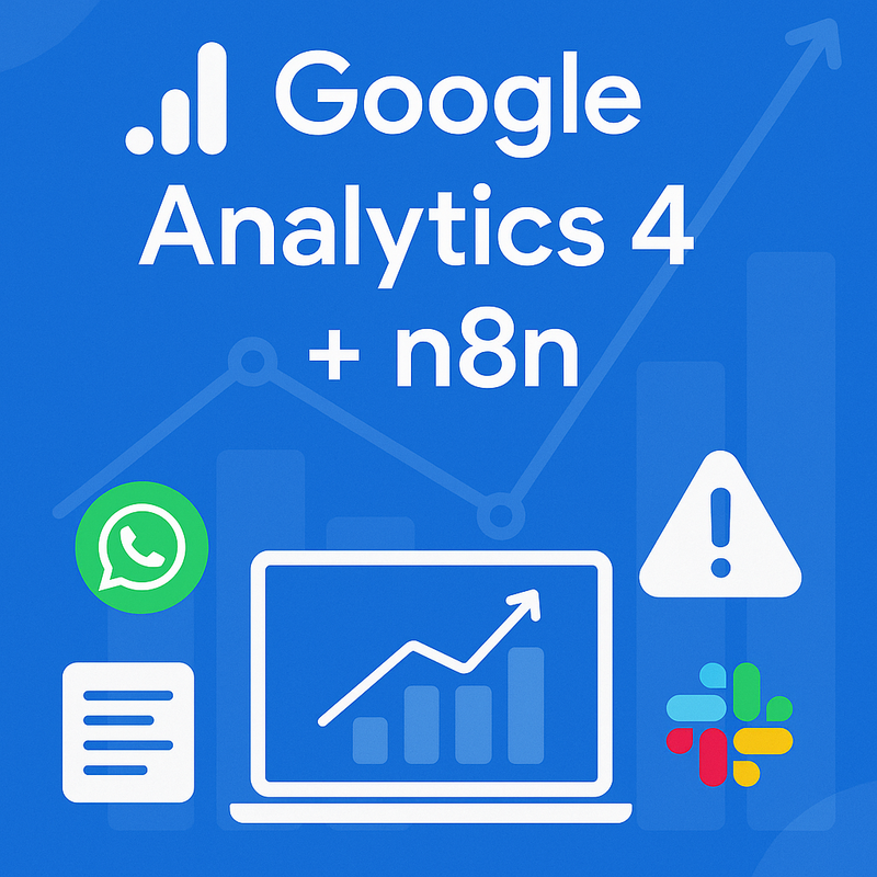 Uma imagem sobre Google Analytics 4 n8n: alertas tráfego WhatsApp/Slack