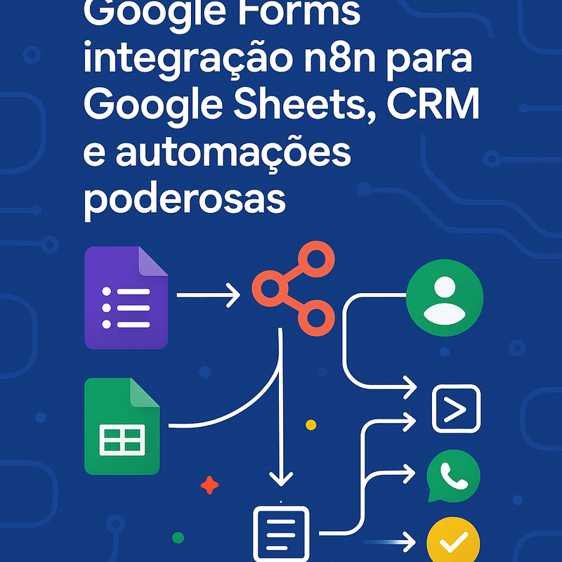 Uma imagem sobre Google Forms integração n8n para Sheets e CRM