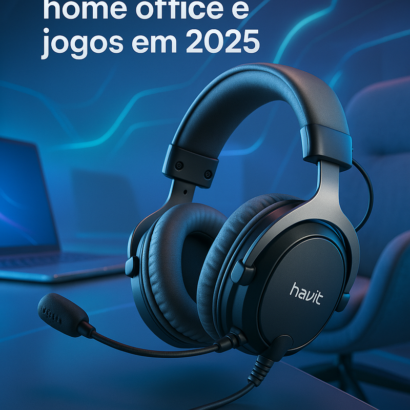 Uma imagem sobre Headset gamer confortável para home office 2025