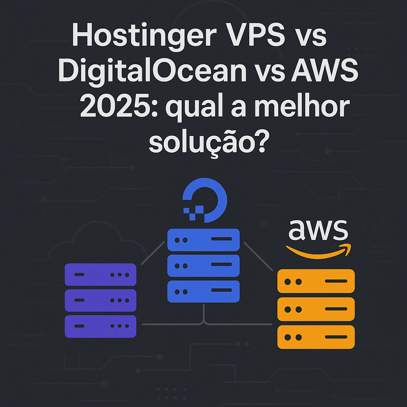Uma imagem sobre Hostinger VPS vs DigitalOcean vs AWS 2025: comparação final