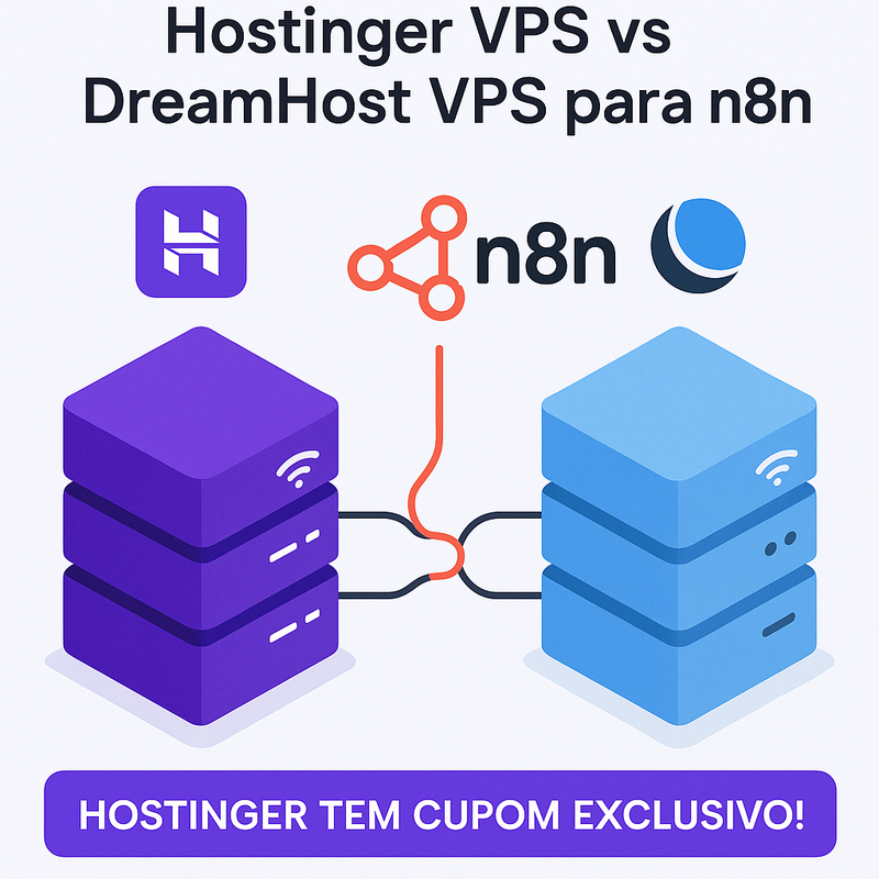 Uma imagem sobre Hostinger VPS vs DreamHost VPS para n8n: veja o melhor