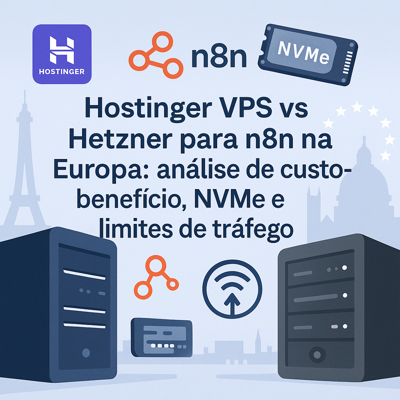 Uma imagem sobre Hostinger VPS vs Hetzner para n8n na Europa: custo-benefício