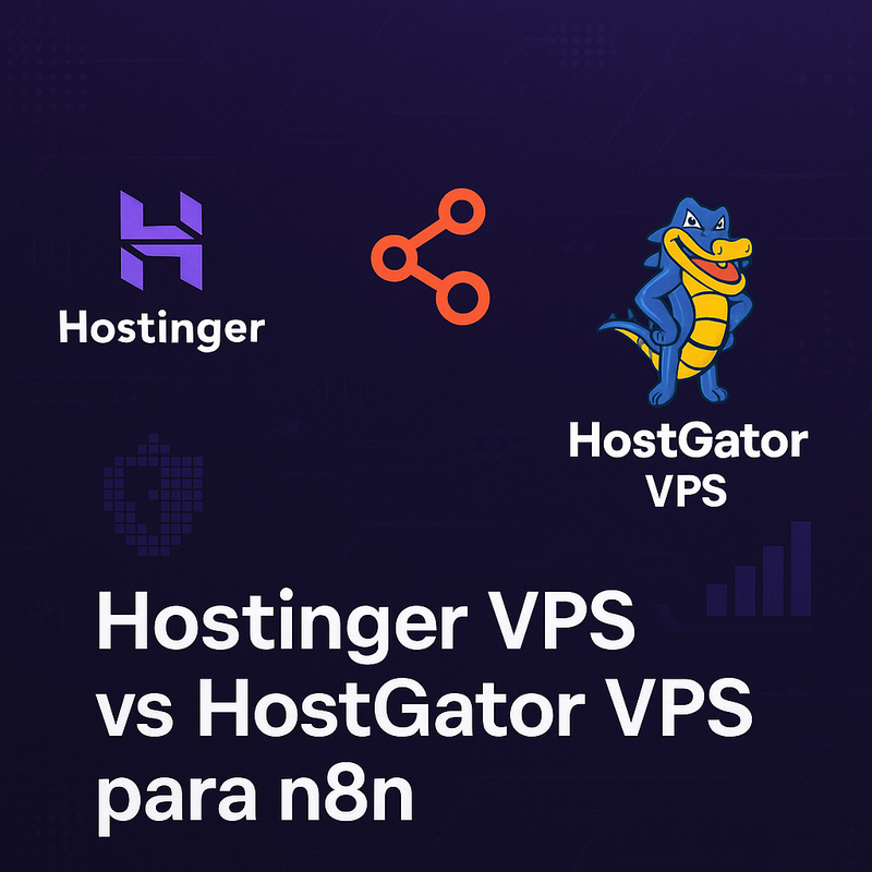 Uma imagem sobre Hostinger VPS vs HostGator VPS para n8n: custo-benefício