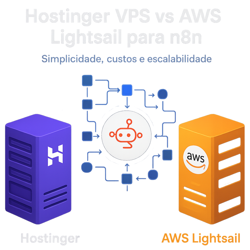 Uma imagem sobre Hostinger VPS vs AWS Lightsail para n8n: análise completa