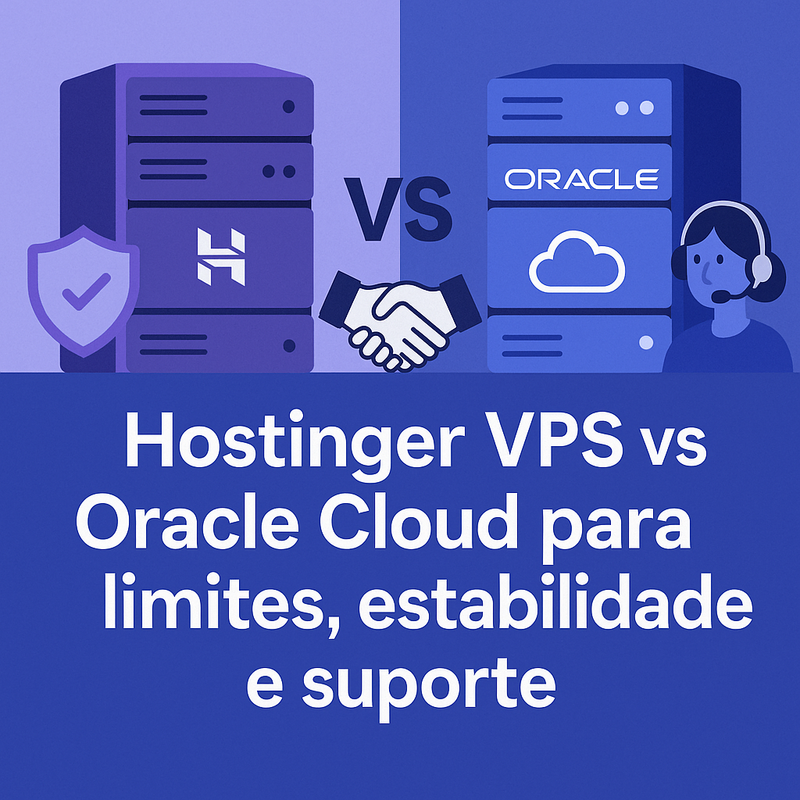 Uma imagem sobre Hostinger VPS vs Oracle Cloud para n8n: comparação