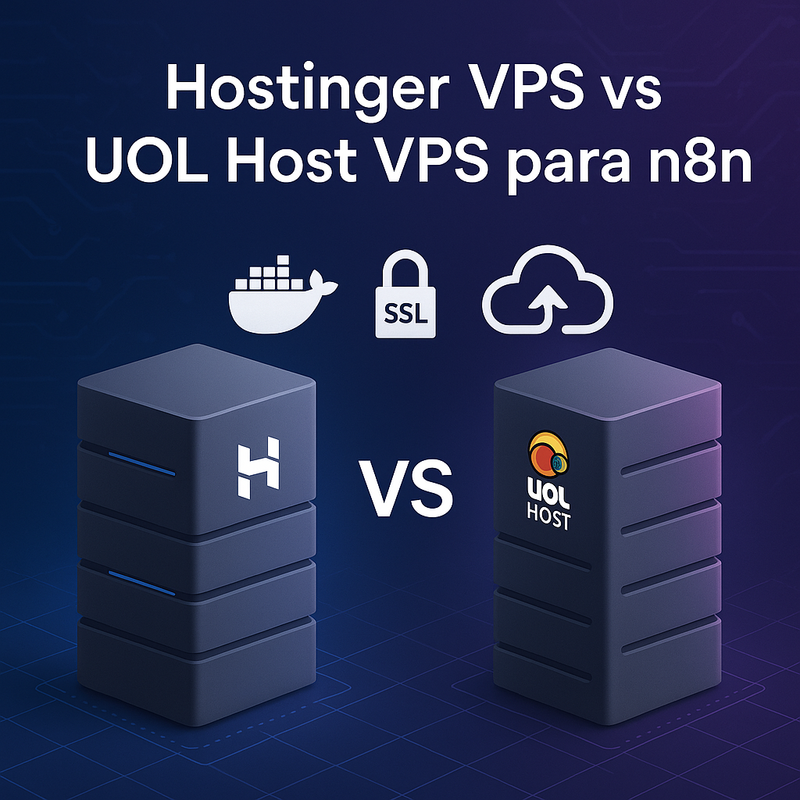 Uma imagem sobre Hostinger VPS vs UOL Host VPS para n8n: qual escolher?