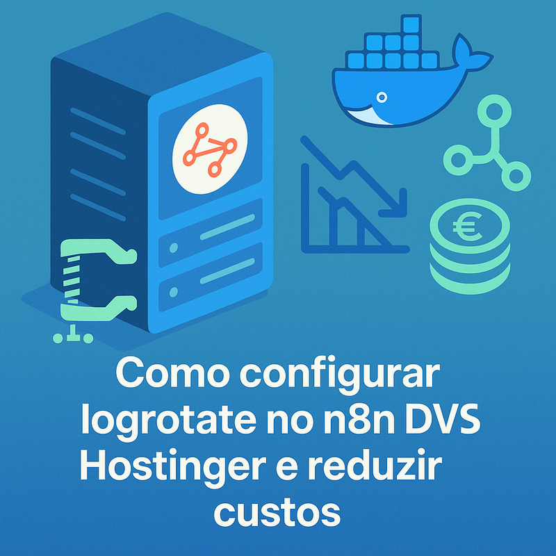 Uma imagem sobre logrotate no n8n Docker VPS Hostinger: tutorial e cupom