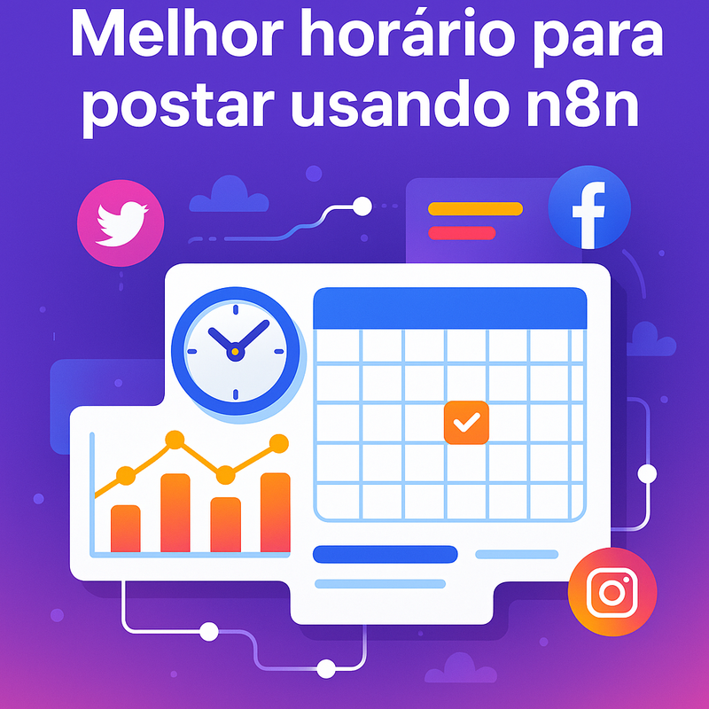 Uma imagem sobre Melhor horário para postar usando n8n em 2025