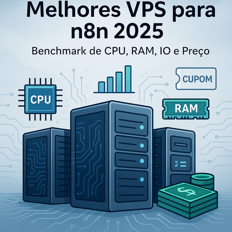 Uma imagem sobre Melhores VPS para n8n 2025: Benchmark, Preço e Cupom
