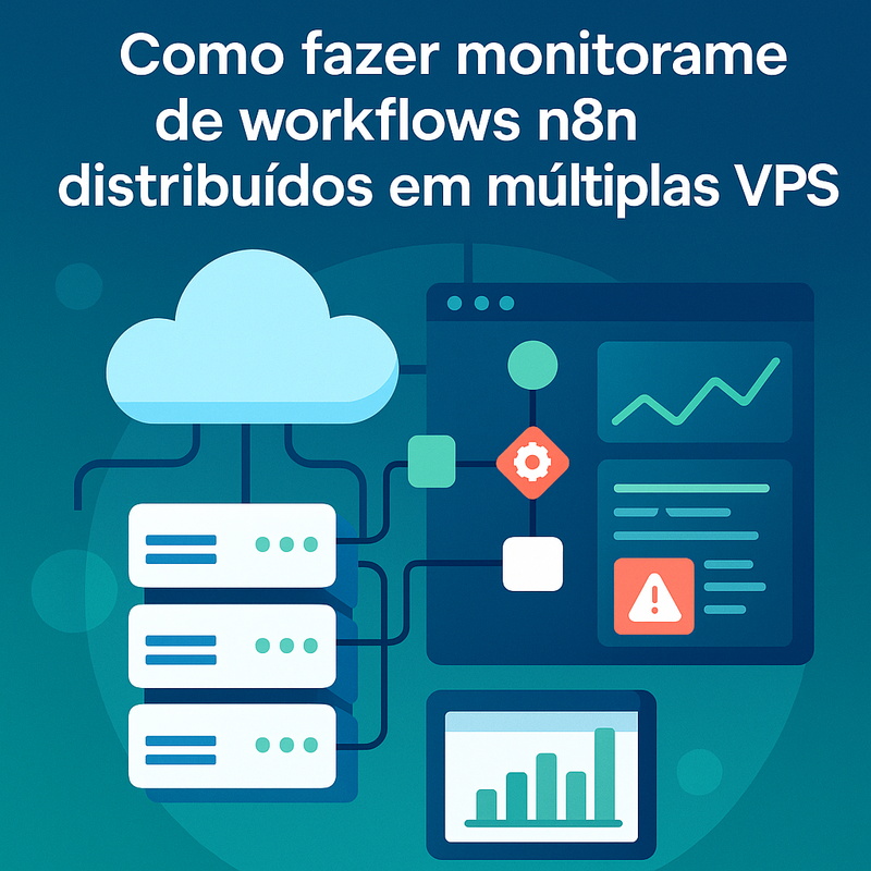 Uma imagem sobre Monitoramento de workflows n8n distribuídos em múltiplas VPS