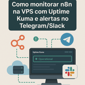 Como monitorar n8n na VPS com Uptime Kuma e alertas no Telegram/Slack