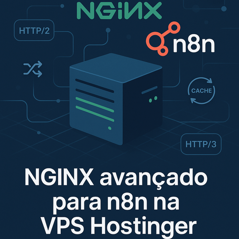Uma imagem sobre NGINX avançado para n8n VPS Hostinger: Guia completo