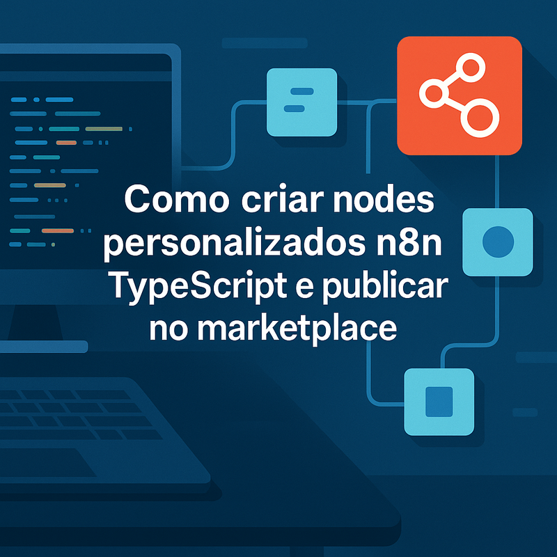 Uma imagem sobre Como criar nodes personalizados n8n TypeScript marketplace