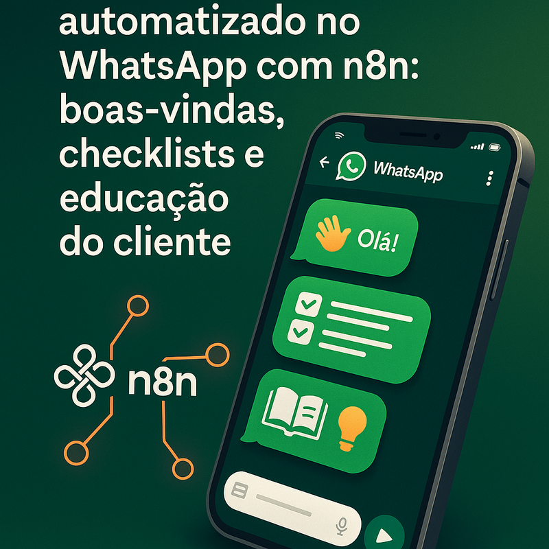 Uma imagem sobre Onboarding automatizado no WhatsApp com n8n: guia prático