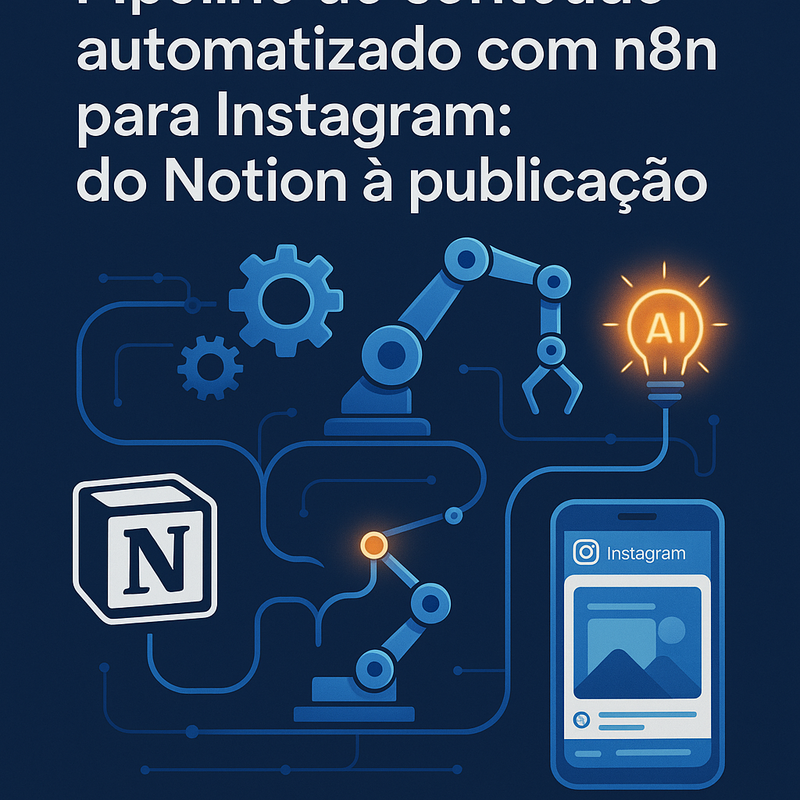 Uma imagem sobre Pipeline de conteúdo automatizado com n8n para Instagram