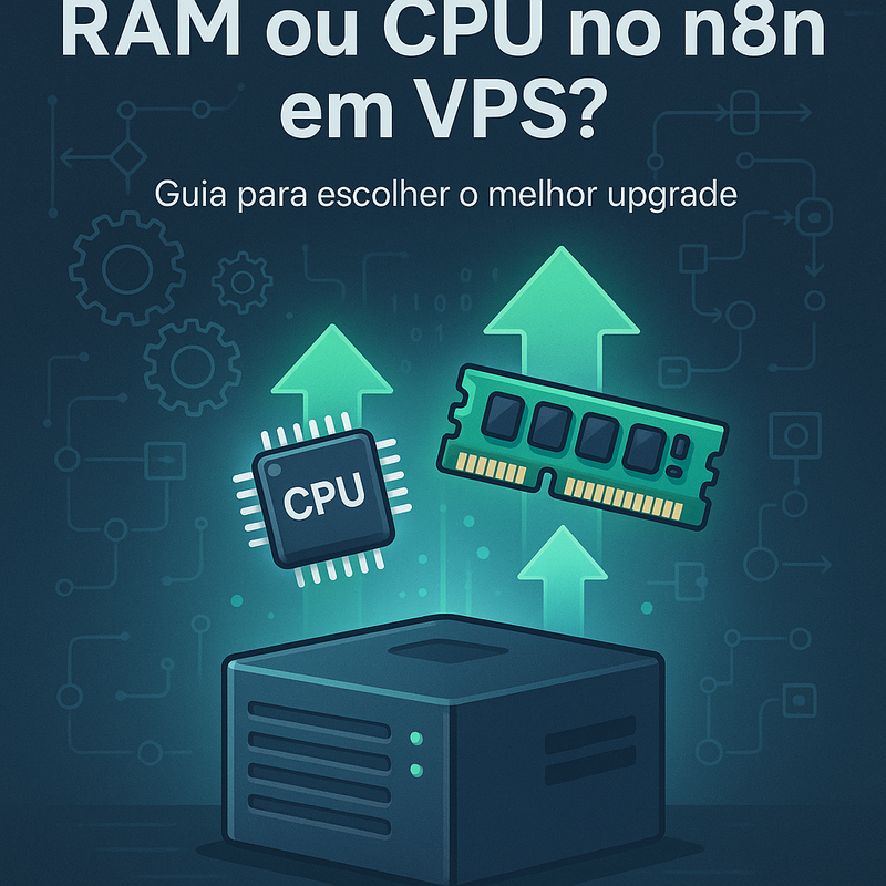 Uma imagem sobre Quando aumentar RAM ou CPU no n8n em VPS?