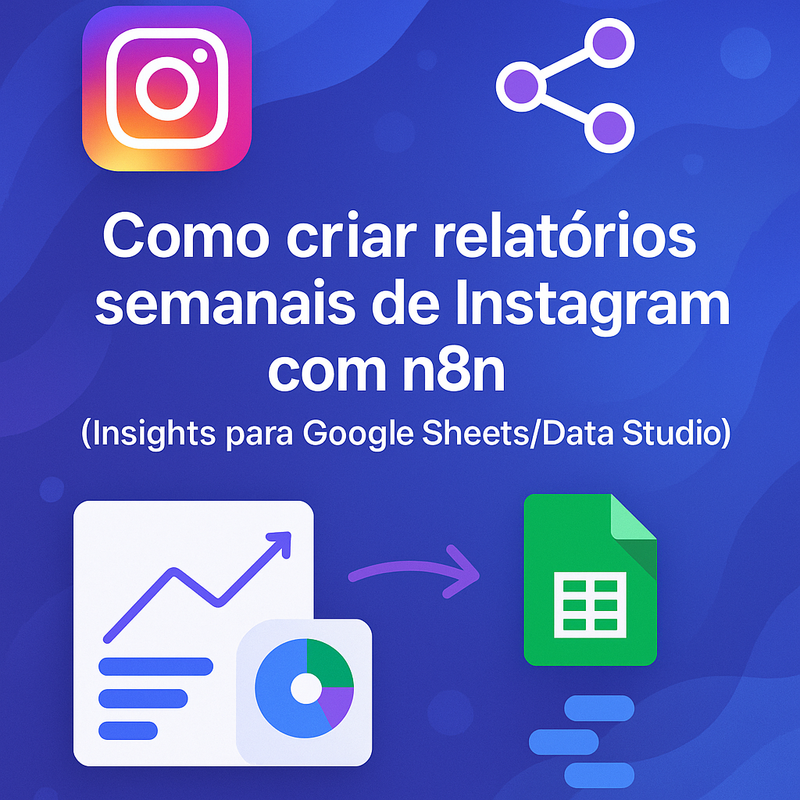 Uma imagem sobre Relatórios semanais Instagram com n8n: Insights no Sheets