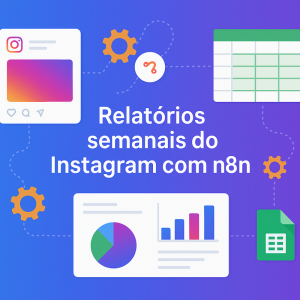 Como criar relatórios semanais de desempenho do Instagram com n8n e Google Sheets