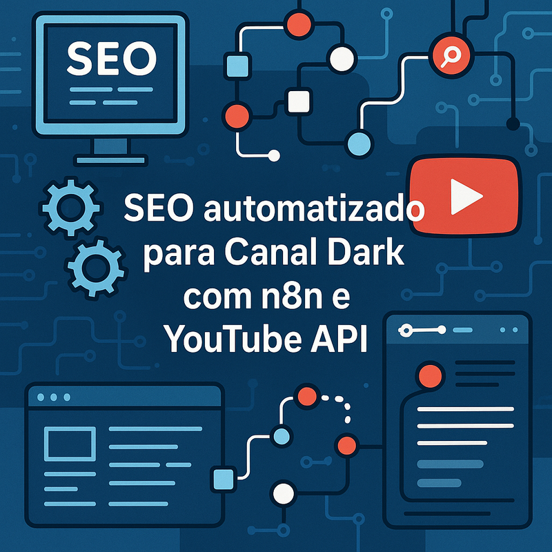 Uma imagem sobre SEO automatizado Canal Dark com n8n e YouTube API