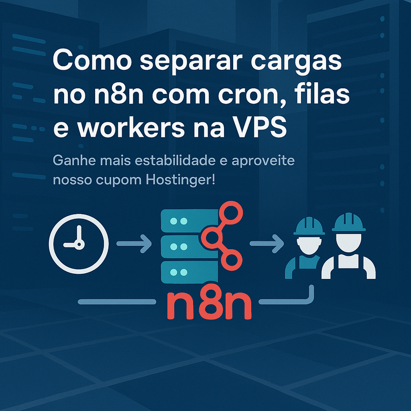 Uma imagem sobre Separar cargas n8n cron filas workers VPS com Hostinger