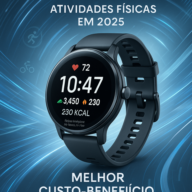 Uma imagem sobre Smartwatch custo-benefício para atividades físicas 2025