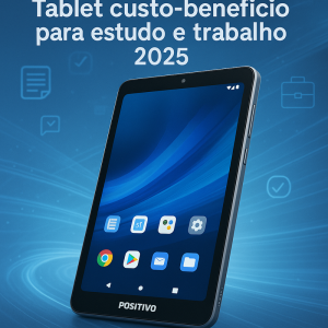 Tablet custo-benefício para estudo e trabalho em 2026