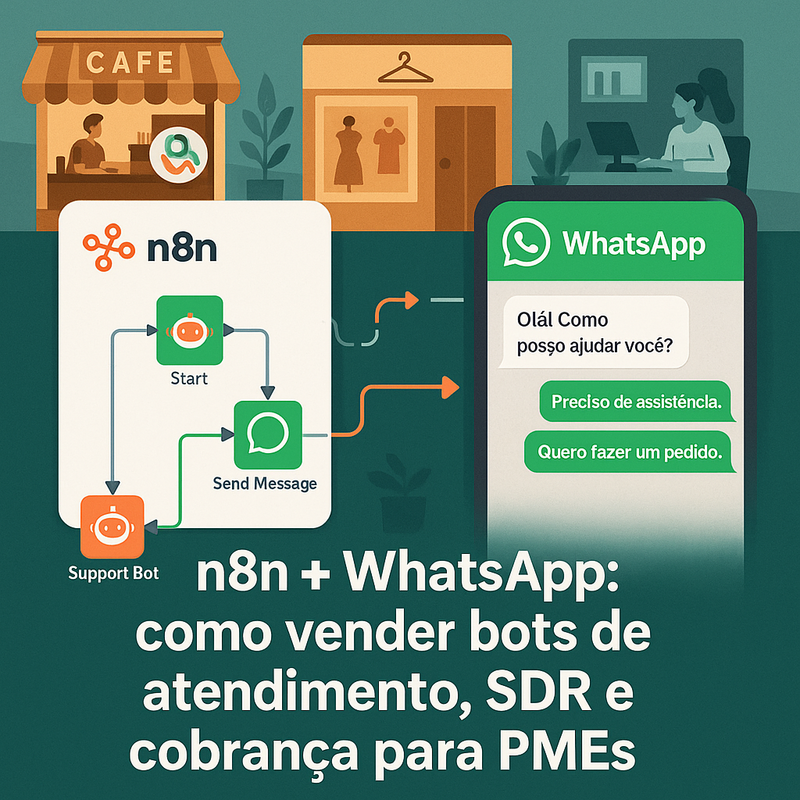 Uma imagem sobre Como vender bots de atendimento WhatsApp com n8n para PMEs