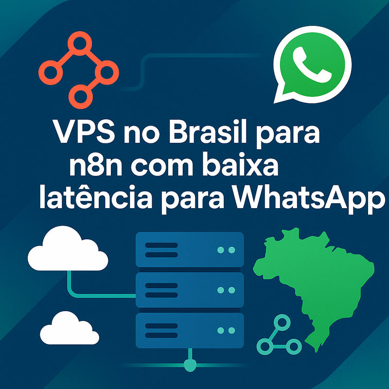 Uma imagem sobre VPS no Brasil para n8n com baixa latência para WhatsApp