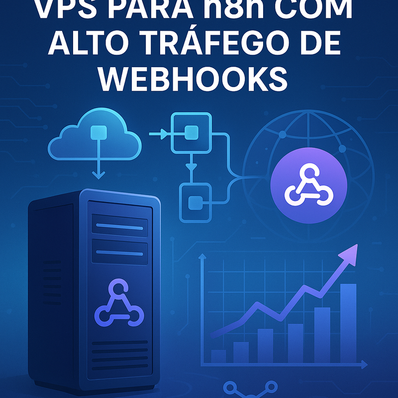 Uma imagem sobre VPS para n8n com alto tráfego de webhooks: Guia completo